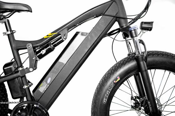 26*2.2 Kenda Tire 48V 17AH Full Suspension Electric Mountain Bike 1000W BaFang Motor