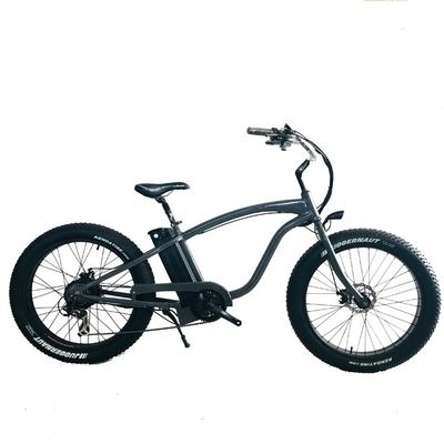 26&quot; 1000W 48V 14AH Lithium Battery 55KM/H UL2849 Electric Fat Tire Beach Cruiser Bicycle for Adult Men