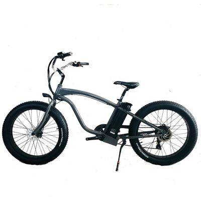 26&quot; 1000W 48V 14AH Lithium Battery 55KM/H UL2849 Electric Fat Tire Beach Cruiser Bicycle for Adult Men