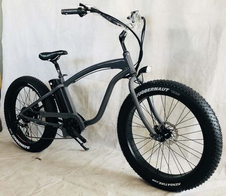 26&quot; 1000W 48V 14AH Lithium Battery 55KM/H UL2849 Electric Fat Tire Beach Cruiser Bicycle for Adult Men
