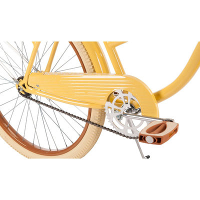 Ordinary Pedal 26&quot; Women's Cruiser Bike with Aluminum Rim and Banana-Yellow Color