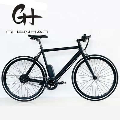 700C 24V 250W OEM Customized UL2849 CE 8.8AH Lithium Battery 20KM/H Single Speed Adult Men Electric Fixed Gear Bicycle
