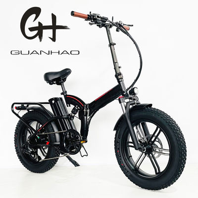 Alloy Crank 7 Speed Gears Fat Tire Folding Ebike with 21A Lithium Battery and 750W Motor