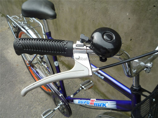 3-Piece Combo Offer Vintage Adult Mens Single Speed Retro City Cruiser Bike with Front Basket
