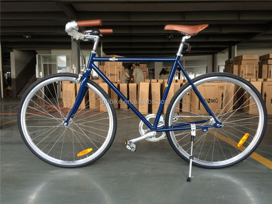 Vintage City Cruiser Bicycle 700C Adult Men's Retro Cromo Hybrid Bike with Cro-mo Fork