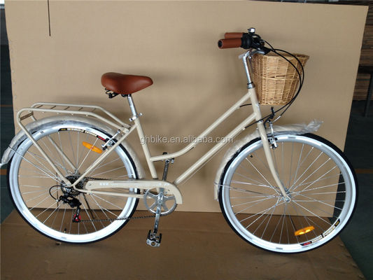 Blue Color 7 Speed Vintage Lady City Cruiser Bike Women Retro Bikes for City Living
