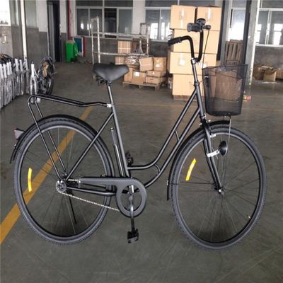 Affordable Black Color Single Speed 26 inch 28 inch Ladies City Bike with Steel Frame