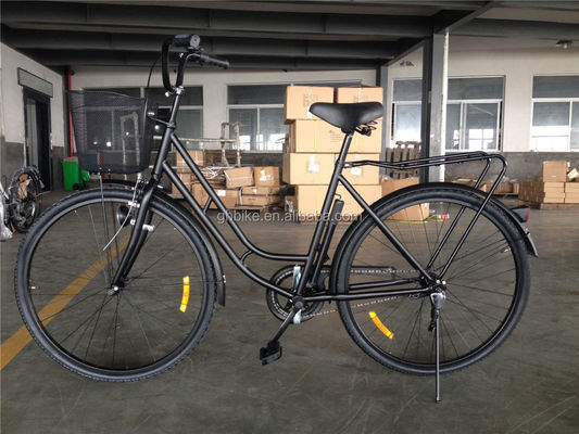 Affordable Black Color Single Speed 26 inch 28 inch Ladies City Bike with Steel Frame