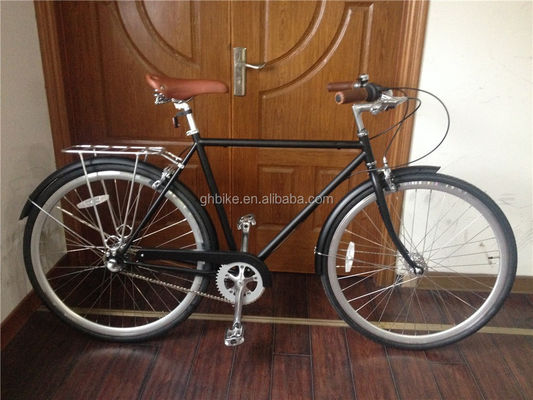 700C pedal mens retro vintage city bike internal gear 3 speed Aluminum fork KMC chain