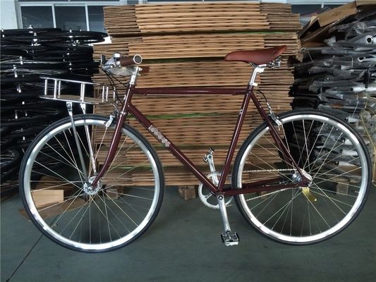 Effortlessly Cruise Through the City on this 3-Speed Men's City Bike with Basket