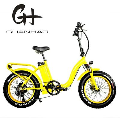 48V 21AH Lithium Battery 1000W 50KM/H UL2849 Women Lady Customized Electric Fat Snow Tire Folding Bicycle