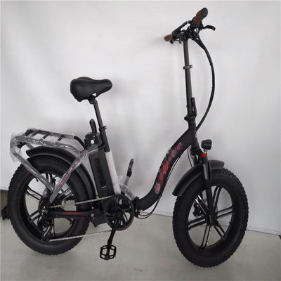 Foldable Frame 48V 750W Electric Bike with Step Through Design and 20x4 Fat Tire