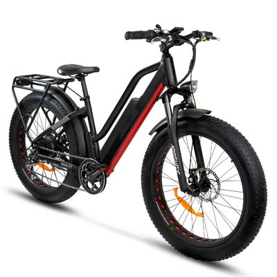 26 Inch 1000W 48V 17AH Lithium Battery 7 Speeds Electric Mountain Bike for Adult Men