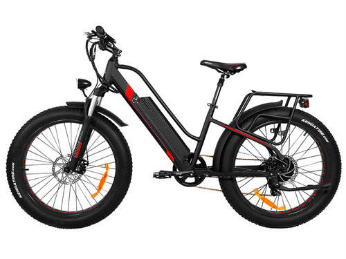 26 Inch 1000W 48V 17AH Lithium Battery 7 Speeds Electric Mountain Bike for Adult Men