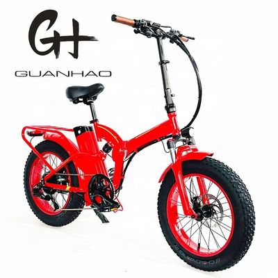 Tire Width 20*4&quot; 48V 21ah Lithium Battery 1000W Electric Full Suspension Folding Bike