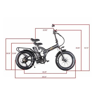 48V*21AH 20 inch full suspension Camouflage color 1000W FOLDING FAT TIRE ELECTRIC BIKE with rear rack