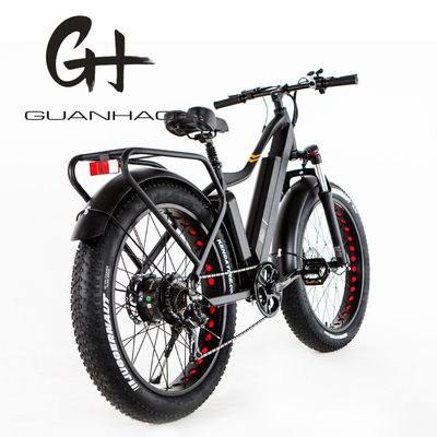 Snow 26&quot; 52V 1000W Electric Mountain Bike with 7 Speed Gears and 17AH Lithium Battery
