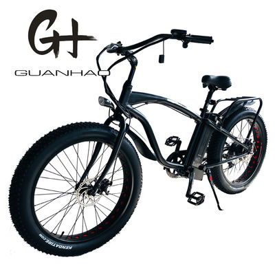 26&quot; 1000W Bafang Rear Motor Fat Tire Electric Cargo Beach Cruiser Bike with 48V 21AH Lithium Battery