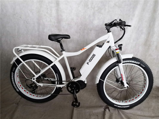 26x4.0 Inch Mountain Electric Fat Tire Bike with 1000W Diver Motor and Front Carrier