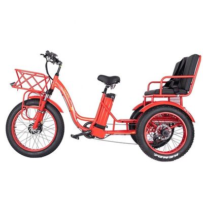 50-70km Driving Mileage 48V 1000W 50KM/H 3 Wheels Electric Tricycle for Passenger and Cargo