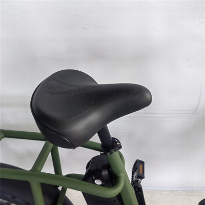 1000W 48V 34A Folding Frame Electric Cargo Bike with 20 Inch Fat Tires and Rear Carrier
