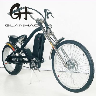 24&quot;-20&quot; 48V500W 40KM/H Single Speed Adult Chopper Electric Bike with and Ordinary Pedal