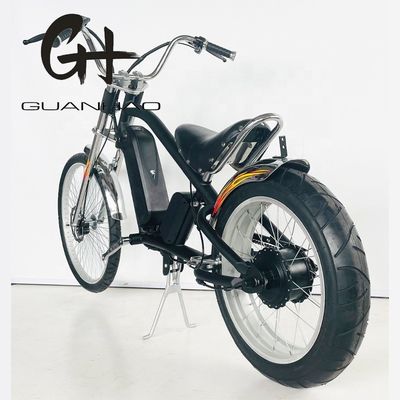 24&quot;-20&quot; 48V500W 40KM/H Single Speed Adult Chopper Electric Bike with and Ordinary Pedal