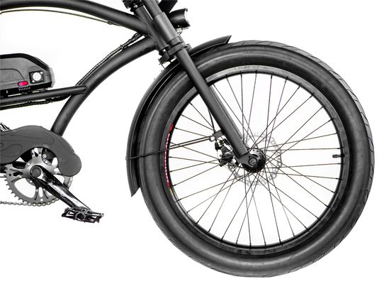 Electric Bike 24&quot;x3.0 Tire 1000W 17AH Hi-Ten Steel Frame 50KM/H Shimano Speed Cruiser