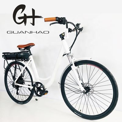 USA USD390 500W 48V 14AH Electric Lady Bicycle with 7 Speed Gears and LCD Display