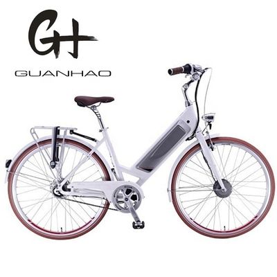 CE EN15194 Certified Aluminum Step Thru 26&quot; Smart Sensor Electric City Bike for Women