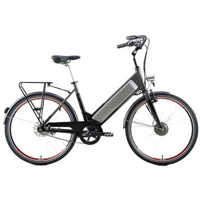 CE EN15194 Certified Aluminum Step Thru 26&quot; Smart Sensor Electric City Bike for Women