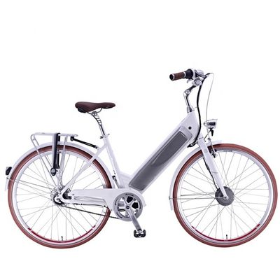 CE EN15194 Certified Aluminum Step Thru 26&quot; Smart Sensor Electric City Bike for Women