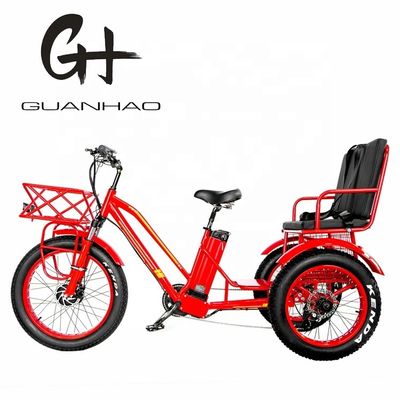 USA Market BAFANG Sensor Electric Tricycles with Three Wheels and Hydraulic Disc Brake