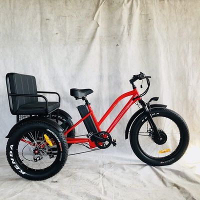 USA Market BAFANG Sensor Electric Tricycles with Three Wheels and Hydraulic Disc Brake