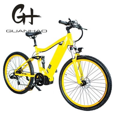 26&quot; 2.20 Electric Mountain Bike with Aluminum Alloy Frame Full Suspension and Bafang BBS02 G510 1000W Mid Drive