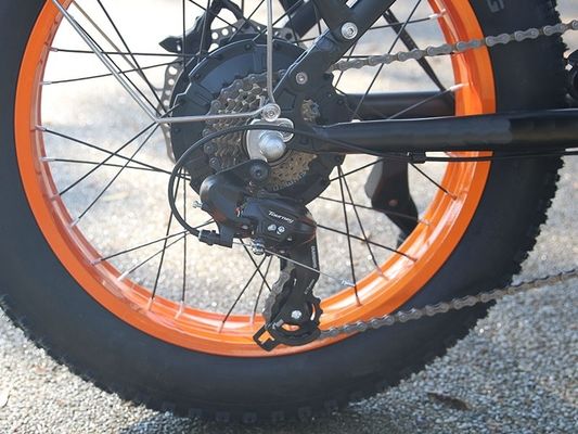 1000W 14AH Full Suspension Frame 20&quot;x4.0 Fat Tire Big Flat Snow Tire Disc Brake Ebike