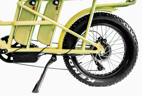 Aluminum Alloy Frame 48V34AH 1000W Fat Tire Ebike with Dual Batteries and Two Baskets