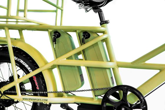 Aluminum Alloy Frame 48V34AH 1000W Fat Tire Ebike with Dual Batteries and Two Baskets