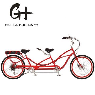 Max Speed 30-50Km/h 500W 26&quot;*2.3 LCD Display Tandem Electric Bike for Two People
