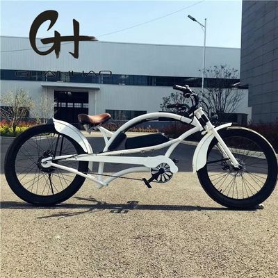 Single Speed 750W 28MPH 48V 17AH 24inch 3.0 Tire Chopper Electric Bicycle Beach Cruiser
