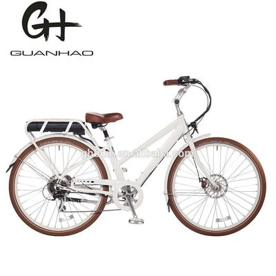 Manufactured 28 Inch City Ebike Style Electric Bicycle with Aluminium Battery