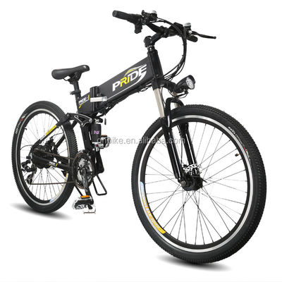 Green Power Frame 26inch 350W 36V Folding Electric Bicycle Carbon Steel Frame