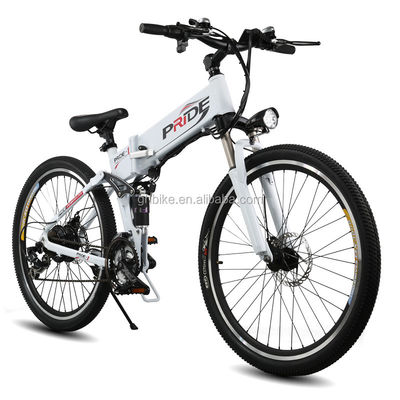 Green Power Frame 26inch 350W 36V Folding Electric Bicycle Carbon Steel Frame