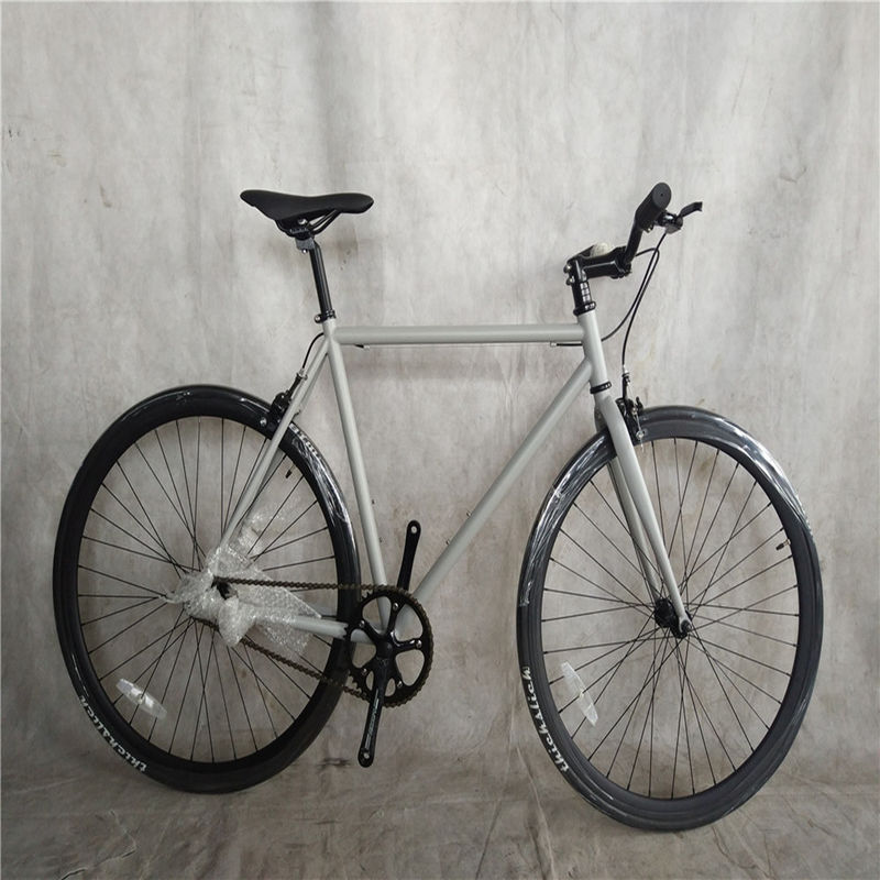 160kg Load Capacity Grey Color Classic Single Speed Fixie Fixed Gear Bike 1.6m Length