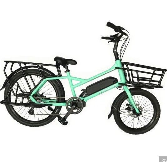 Family or Cargo Electric Bike with Dual-Density Grips and Aluminum Fork from Ananda Bafang