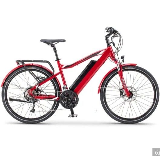City Road Electric Bicycle 26 Inch Aluminum Fork Material and Rear Carrier Battery