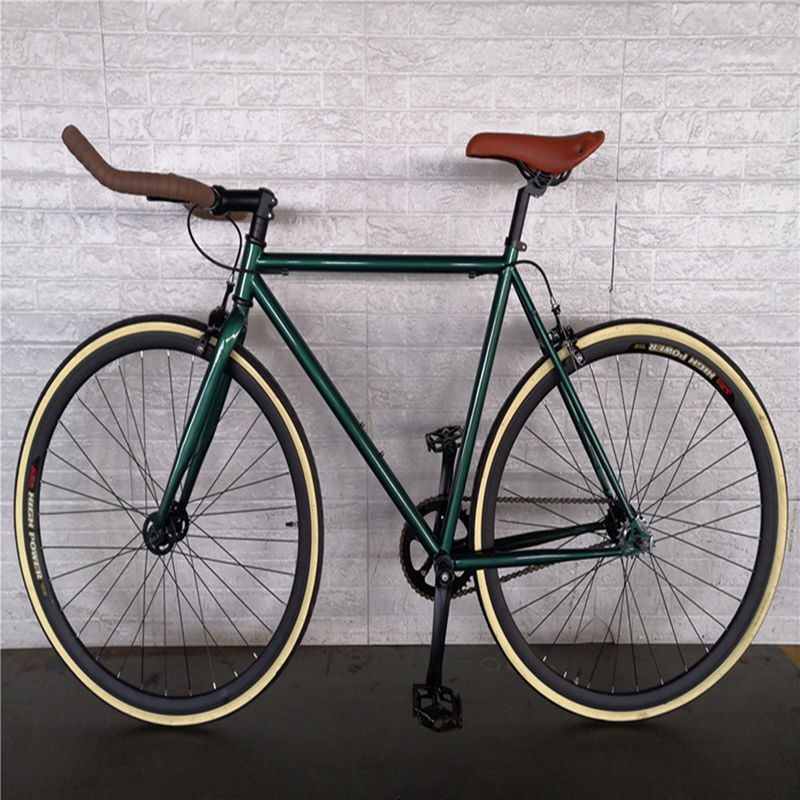 Double V Brake 700c Bullhorn Handle Bar Fixed Gear Bike for Adult Retro Vintage Classic