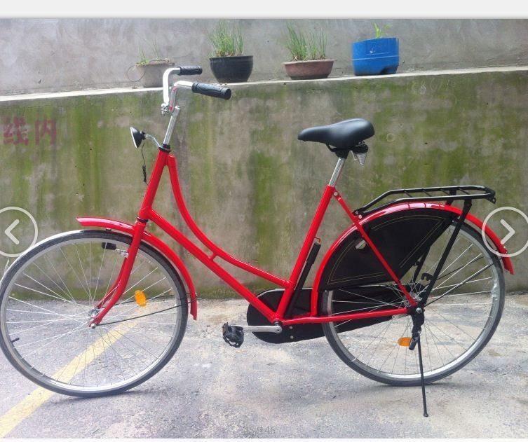 Aluminum Alloy V Brake Old Man City Bike Classic Vintage Design with Steel Frame