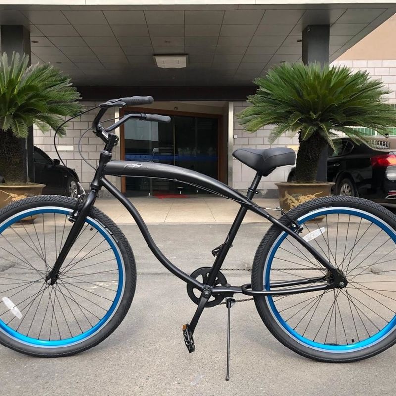 7 Speed City Bike with 24 Inch Solid Tire and Aluminum Rim Material Foldable Design