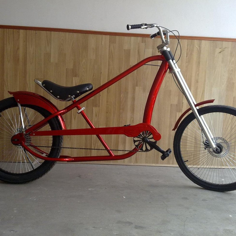 Steel Frame 27 Speed Men's Double Disc Brake Chopper Bicycle for Lightweight Cycling